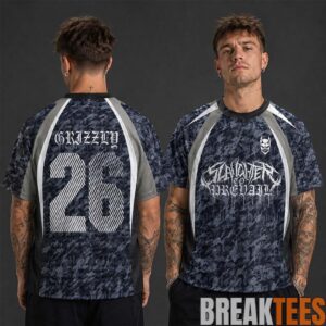 Slaughter To Prevail 2026 Grizzly Football Jersey
