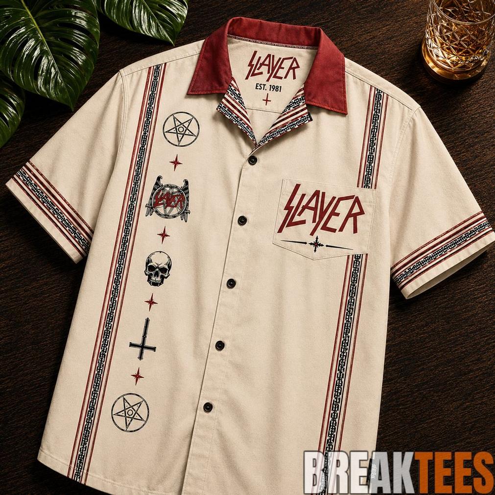 Slayer Mexican Inpsired Luxury Design Hawaiian Shirt Slayer Mexican Inpsired Luxury Design Hawaiian Shirt