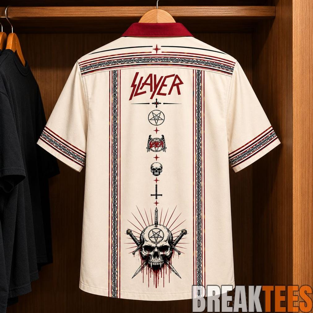 Slayer Mexican Inpsired Luxury Design Hawaiian Shirt Slayer Mexican Inpsired Luxury Design Hawaiian Shirt