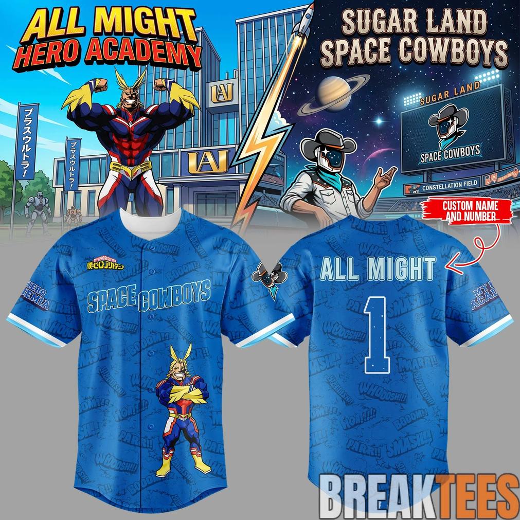 Sugar Land Space Cowboys βΎπ Anime Night Custom Baseball Jersey Sugar Land Space Cowboys βΎπ Anime Night Custom Baseball Jersey