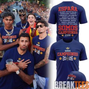 Spain 2026 Champions Navy Blue Shirt – Somos Campeones Football