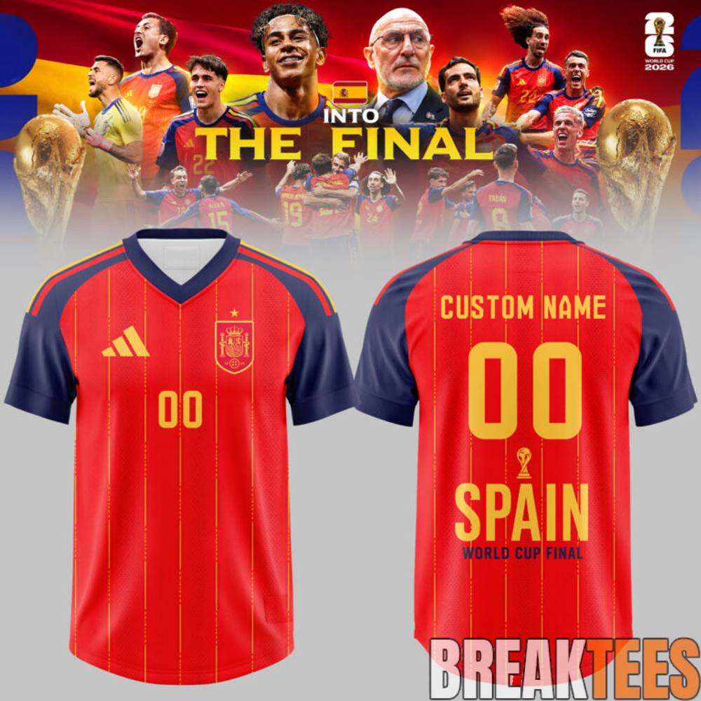Spain World Cup 2026 Final Football Jersey Spain World Cup 2026 Final Football Jersey