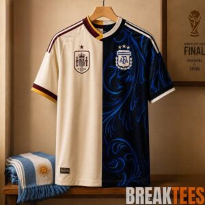 Spain vs Argentina World Cup 2026 Final Split Design Away Football Jersey Limited Edition 1