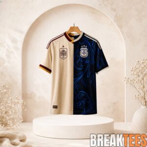 Spain vs Argentina World Cup 2026 Final Split Design Away Football Jersey Limited Edition 2