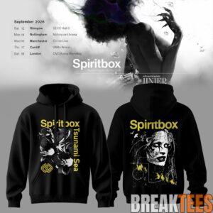 Spiritbox Tsunami Sea 2026 Abyss Echo Vintage Graphic Hoodie 2