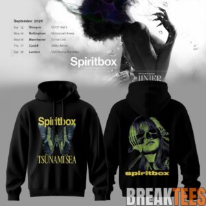 Spiritbox Tsunami Sea 2026 Abyss Echo Vintage Graphic Hoodie 3