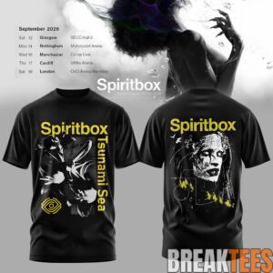 Spiritbox Tsunami Sea 2026 Abyss Echo Vintage Graphic T-Shirt