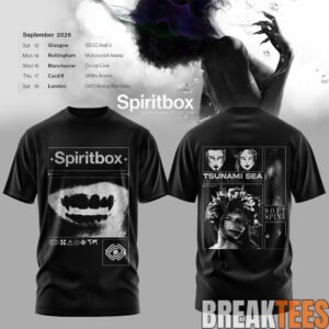 Spiritbox Tsunami Sea 2026 Abyss Echo Vintage Graphic T-Shirt 2