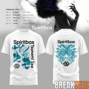 Spiritbox Tsunami Sea 2026 Abyss Echo Vintage Graphic T-Shirt 3