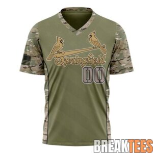Springfield Cardinals 2026 Military Appreciation Night Camo Custom Jersey 1 Springfield Cardinals 2026 Military Appreciation Night Camo Custom Jersey 1