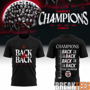Stade Toulousain Rugby 2026 4-In-A-Row Champions Shirt