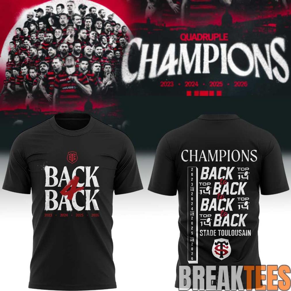 Stade Toulousain Rugby Back four Back Champions Shirt Stade Toulousain Rugby Back four Back Champions Shirt