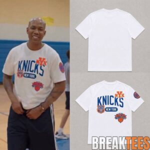 Stephon Marbury Pro Standard Letterman Knicks Shirt