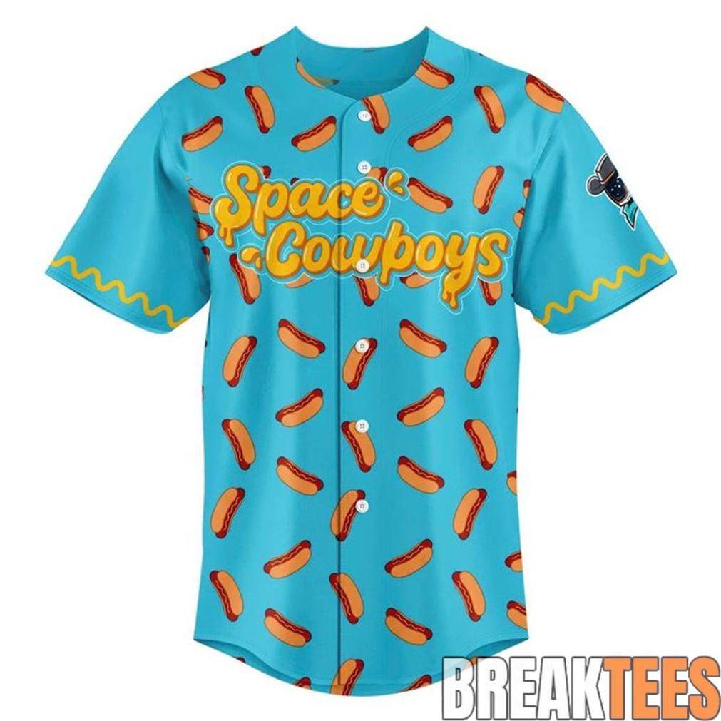 Sugar Land Space Cowboys 2026 Hot Dog Baseball Jersey Sugar Land Space Cowboys 2026 Hot Dog Baseball Jersey