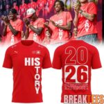 BreakTees 14 Switzerland National Team HISTORY 2026 Limited Edition Red TShirt 1