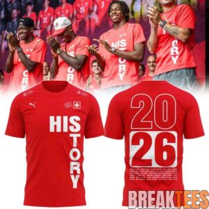Switzerland National Team “HISTORY 2026” Limited Edition T-Shirt