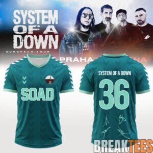 System of a Down “Europe-UK Stadium Tour 2026” Signature Football Jersey 4