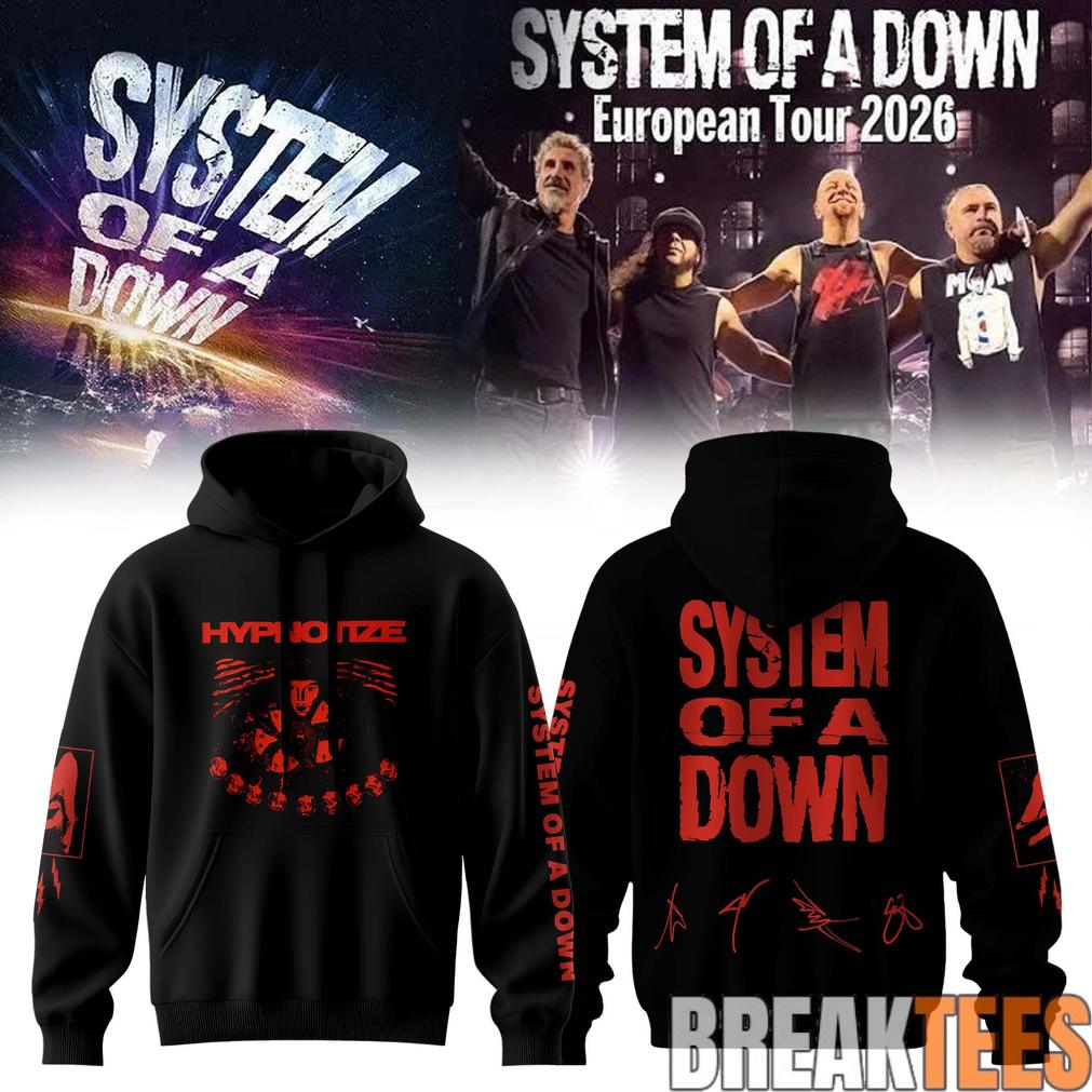 System of a Down “Europe-UK Stadium Tour 2026” Signature Hoodie System of a Down “Europe-UK Stadium Tour 2026” Signature Hoodie