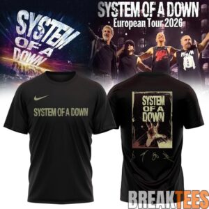 System of a Down “Europe-UK Stadium Tour 2026” Signature T-Shirt 1