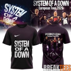 System of a Down “Europe-UK Stadium Tour 2026” Signature T-Shirt 2