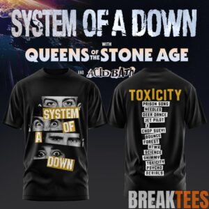 System of a Down UK EU Tour 2026 Black Collection T-Shirt 1