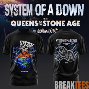 System of a Down UK EU Tour 2026 Black Collection T-Shirt 2