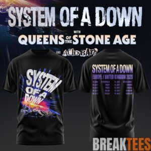 System of a Down UK EU Tour 2026 Black Collection T-Shirt 4