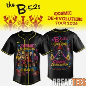 THE B-52s x DEVO – COSMIC DE-EVOLUTION BASEBALL JERSEY