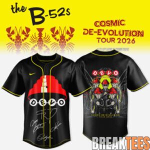 THE B-52s x DEVO – COSMIC DE-EVOLUTION BASEBALL JERSEY 3