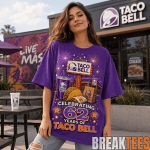 Taco Bell 62 Years Retro Neon Sign Limited Edition Shirt