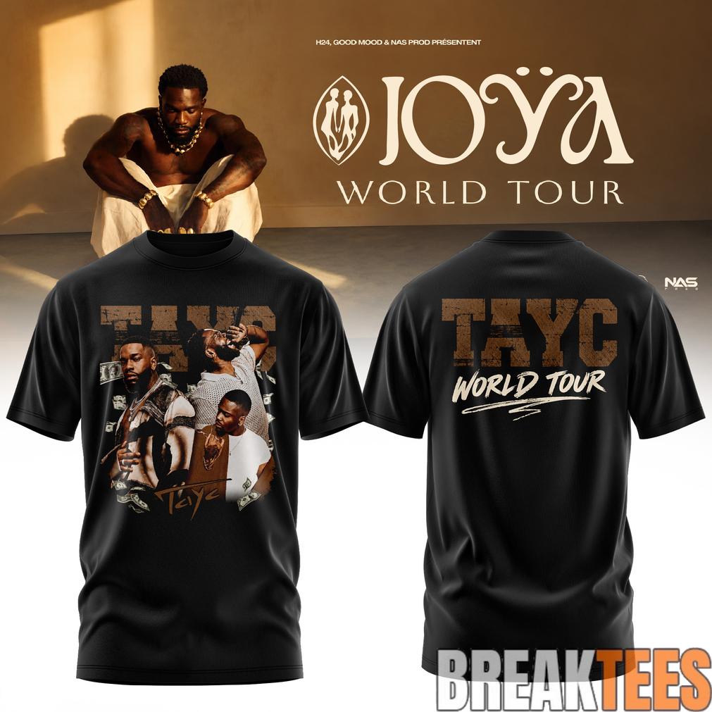 Tayc JOYA WORLD TOUR 2026 Special Shirt Tayc JOYA WORLD TOUR 2026 Special Shirt