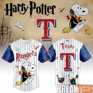 Texas Rangers Peanuts Harry Potter 2026 Special Edition Baseball Jersey