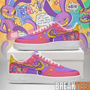 The Amazing Digital Circus Jax Design Special AF1 Shoes