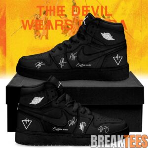 The Devil Wears Prada 2026 Tour “Flowers” Signature Custom AJ1 Shoes