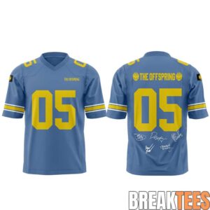 The Offspring SUPERCHARGED Worldwide in '26 North American Tour Football Jersey 1 The Offspring SUPERCHARGED Worldwide in '26 North American Tour Football Jersey 1