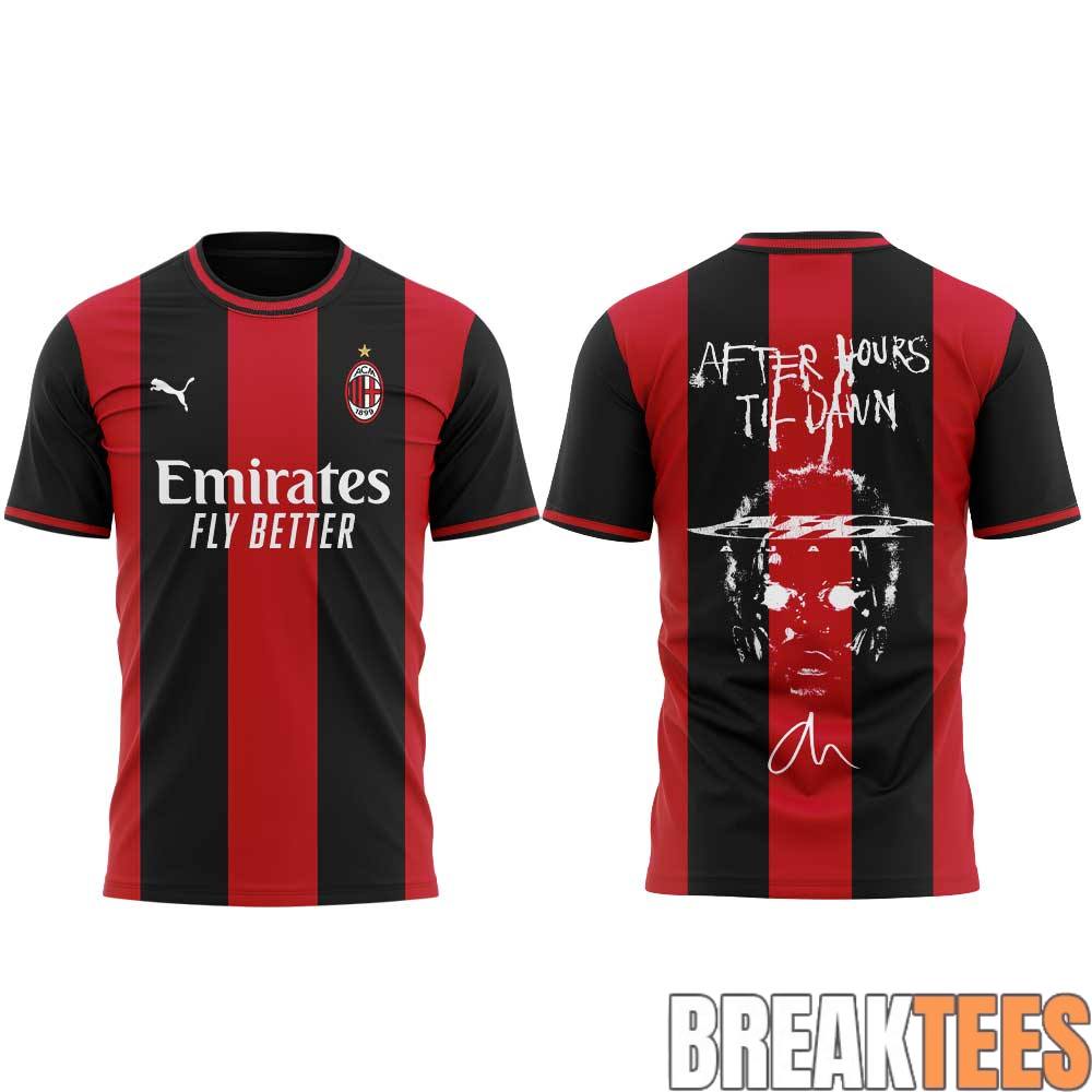 The Weeknd After Hours Til Dawn Tour x AC Milan Limited Edition Shirt The Weeknd After Hours Til Dawn Tour x AC Milan Limited Edition Shirt
