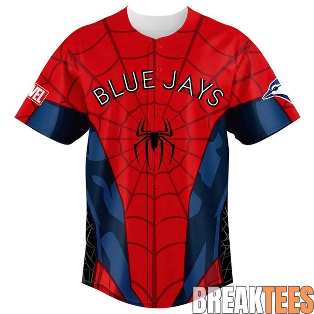 Toronto Blue Jays x Spider-Man Brand New Day 2026 Baseball Jersey Toronto Blue Jays x Spider-Man Brand New Day 2026 Baseball Jersey