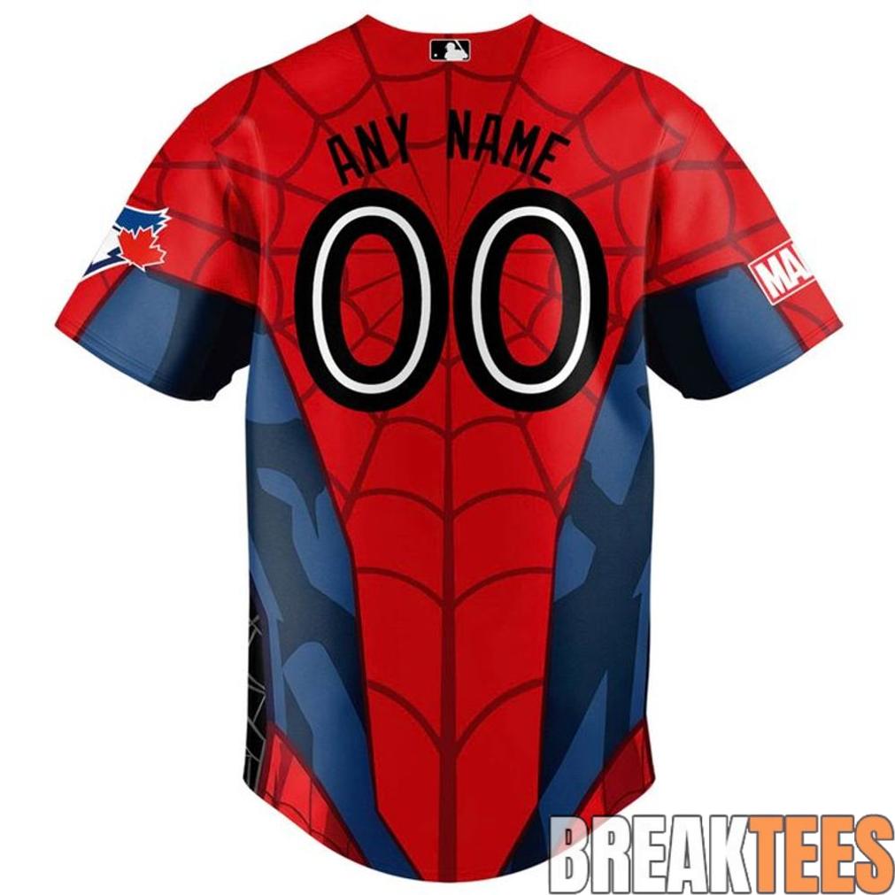 Toronto Blue Jays x Spider-Man Brand New Day 2026 Baseball Jersey Toronto Blue Jays x Spider-Man Brand New Day 2026 Baseball Jersey