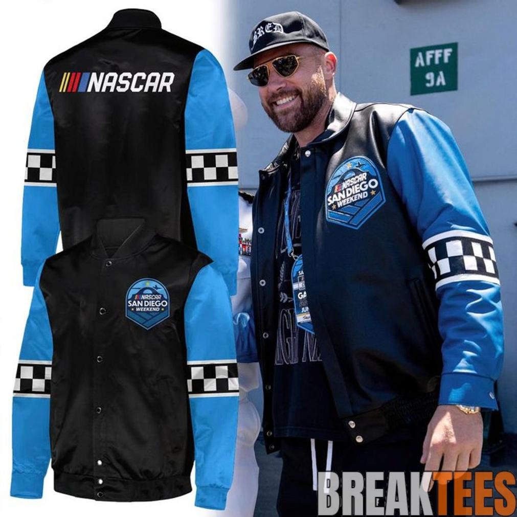 Travis Kelce Nascar Special Edition Bomber Jacket Travis Kelce Nascar Special Edition Bomber Jacket