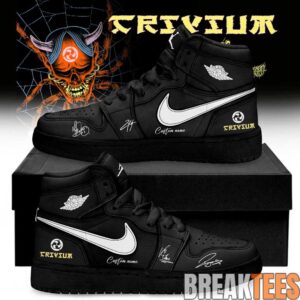 Trivium The Crown In The Grave Tour 2026 Signature Custom Air Jordan 1 Shoes