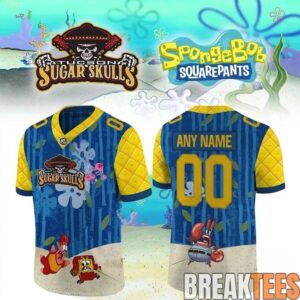 Tucson Sugar Skulls x SpongeBob SquarePants Limited Edition Football Jersey