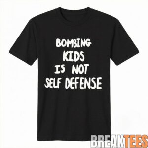 United Airlines Customer Bombing Kids Is Not Self Defense Black Tee 1