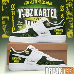 VYBZ KARTEL x MAVADO – GAZA vs GULLY Special AF1 Shoes