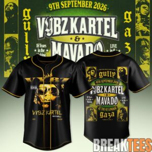 VYBZ KARTEL x MAVADO – GAZA vs GULLY Special Baseball Jersey 2 VYBZ KARTEL x MAVADO – GAZA vs GULLY Special Baseball Jersey 2