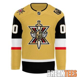 Vegas Golden Knights 10th Season Logo 2026 Custom Hockey Jersey 1