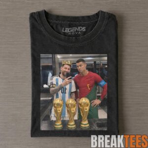 Vintage Messi & Ronaldo World Cup Selfie Tee