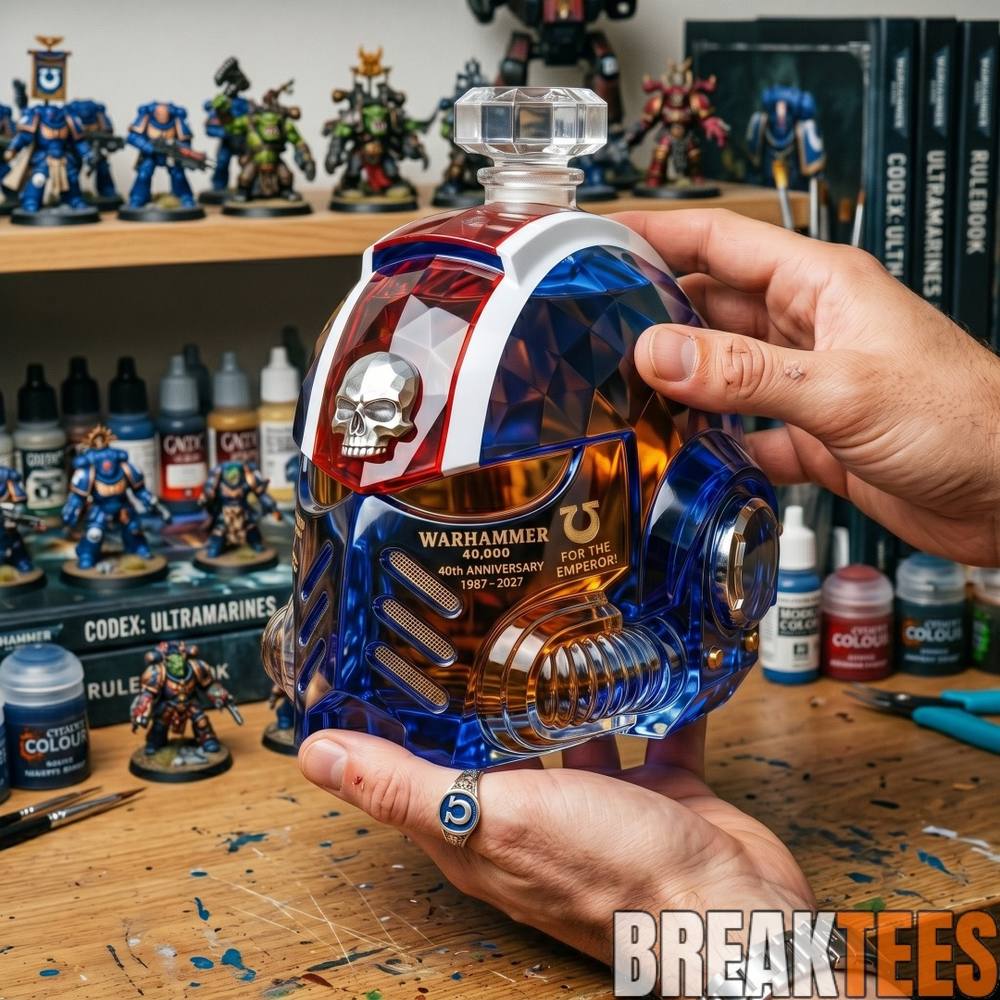 Warhammer 40K 40th Anniversary Whiskey Bottle Warhammer 40K 40th Anniversary Whiskey Bottle