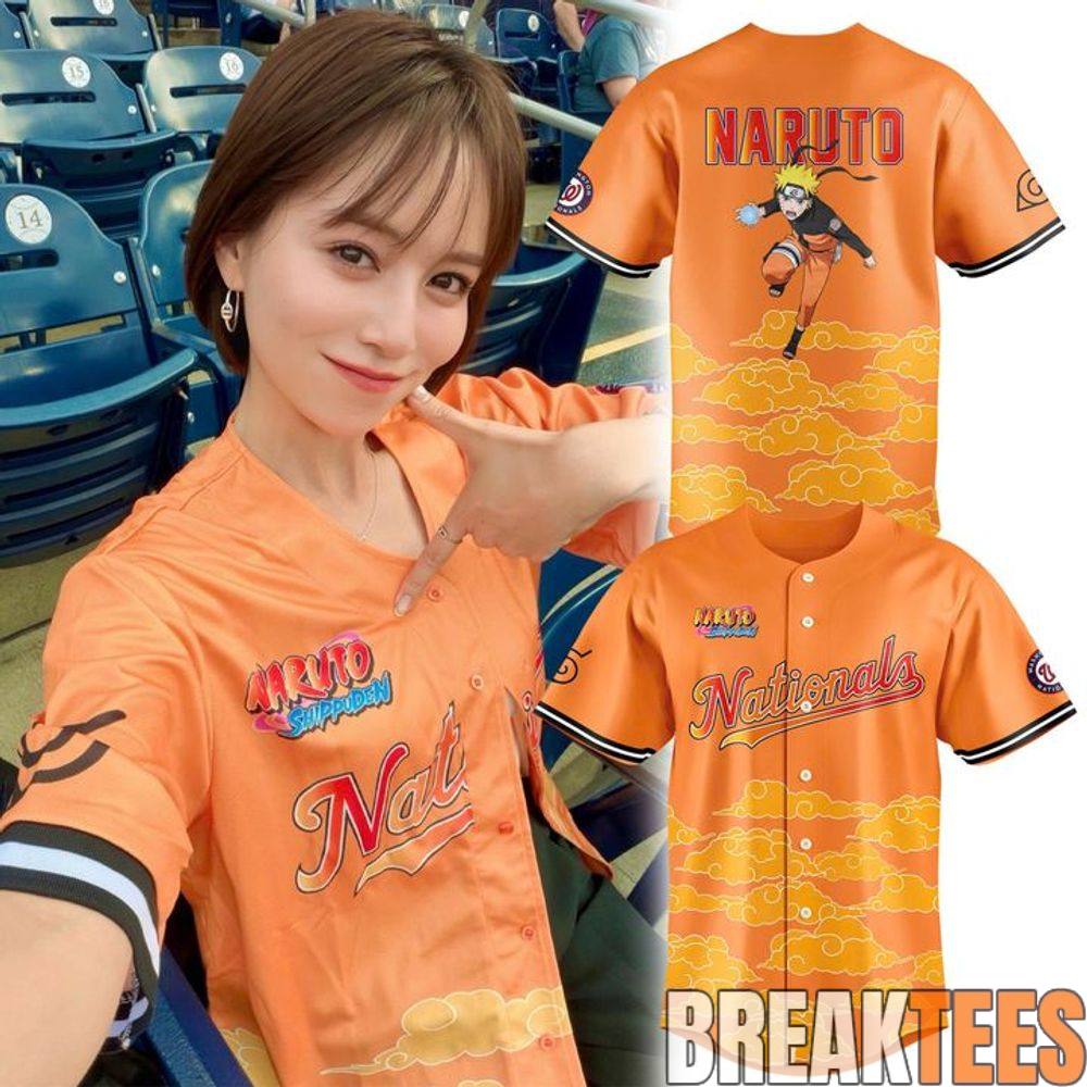Washington Nationals x Naruto Shippuden Night 2026 Special Baseball Jersey Washington Nationals x Naruto Shippuden Night 2026 Special Baseball Jersey