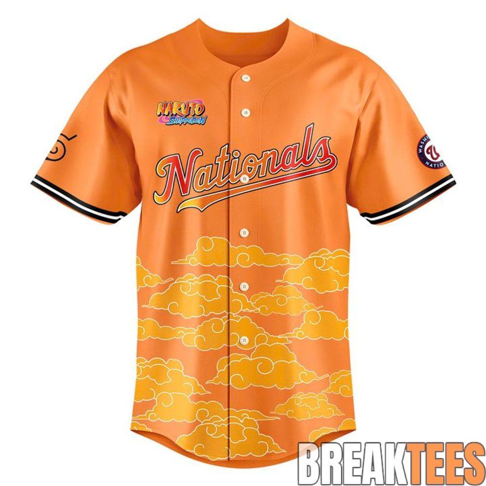 Washington Nationals x Naruto Shippuden Night 2026 Special Baseball Jersey Washington Nationals x Naruto Shippuden Night 2026 Special Baseball Jersey