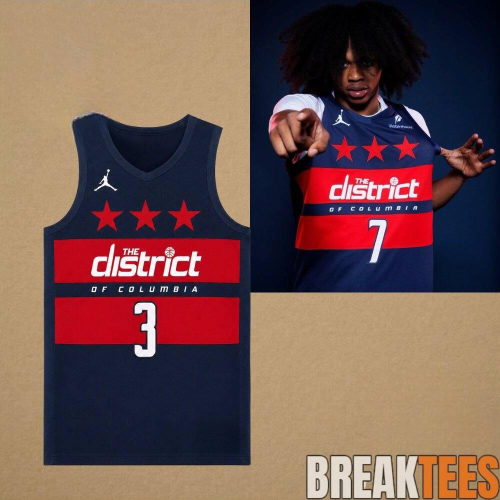 Washington Wizards The District of Columbia Basketball Jersey Washington Wizards The District of Columbia Basketball Jersey